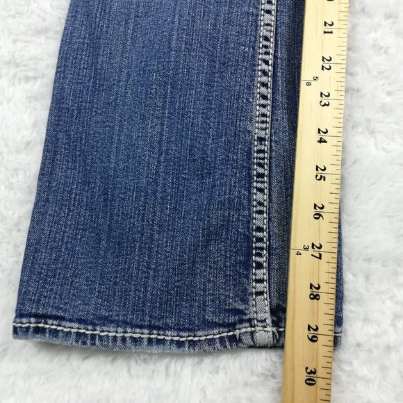 Silver Womens Jeans Suki Surplus Boot Cut Blue Denim Stone Wash Flap Pocket 28 - Picture 11 of 15